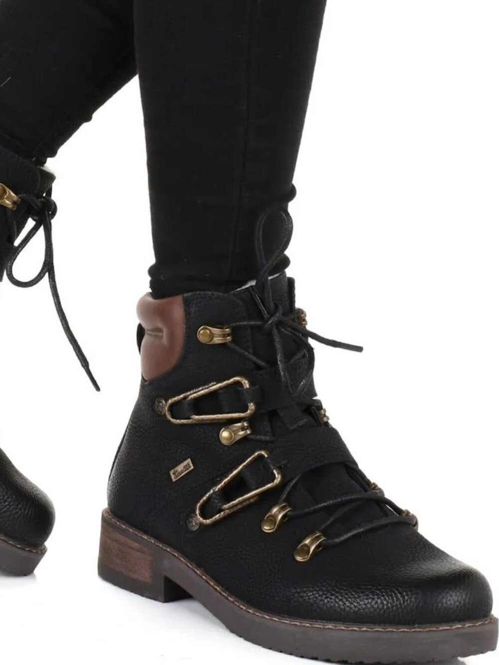 Rieker Womens Trapery Boots 92231-00 Size EU 38 US 7.5 Utility Gorpcore